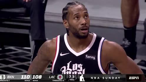 【NBA集锦】小卡进攻犯规葬送翻盘机会 哈登两罚全中收掉比赛