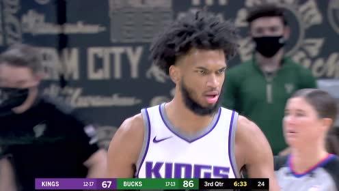 【NBA集锦】哈里伯顿vs雄鹿集锦 小鬼当家末节独得14分