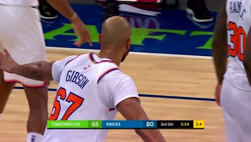 【NBA集锦】太岁爷头上动土?吉布森平地起飞致命封盖扇懵诺威尔