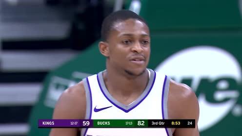 【NBA集锦】委屈宝宝 福克斯命中三分难掩愁容