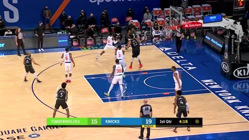 【NBA集锦】麦克劳克林眼疾手快弧顶发牌 爱德华兹底角三分射箭精准命中靶心