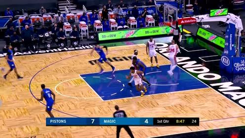 【NBA集锦】声东击西真有一手 迈卡威假投真传武切维奇轻取两分