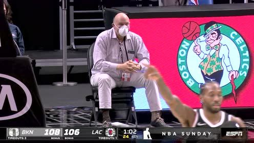 【NBA集錦】籃板兼職吉祥物 路威大心臟三分給鮑爾默開心壞了