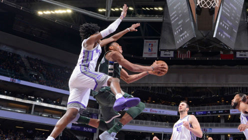 【NBA集锦】国王vs雄鹿前瞻 字母哥能否送对手7连败