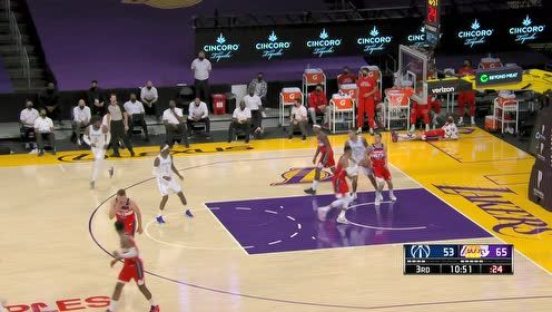 【NBA集锦】时间拿捏的死死的!詹姆斯大撤步翻身后仰跳投命中