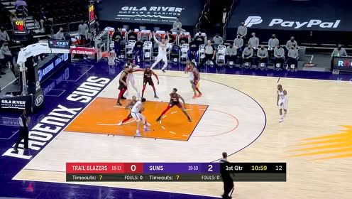 【NBA集錦】開場就發(fā)威 布克連續(xù)中投命中連拿4分