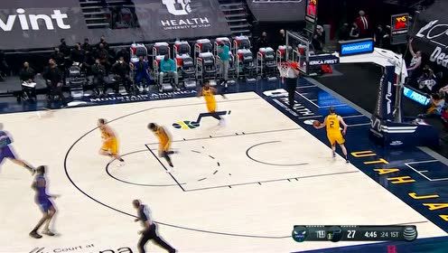 【NBA集锦】复制大哥的猴撤步 三球弧顶三分一箭穿心