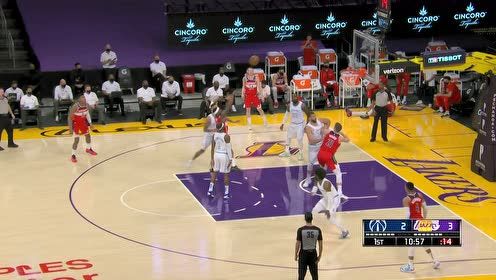 【NBA集锦】任你怎么防!比尔无视三人包夹中距离跳投命中