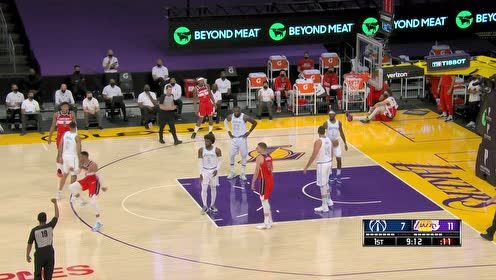 【NBA集锦】配合默契!詹姆斯掏兜传球妙传库兹马轻松上篮