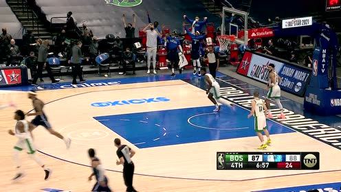 【NBA集錦】布倫森從里兜到外直接三分出手命中 東契奇輕松突破再添2分