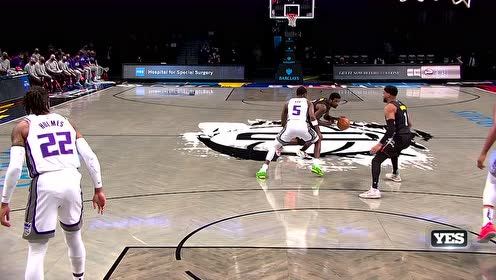 【NBA集锦】欧文眼观六路送妙传 布朗拍马赶到拉杆上篮