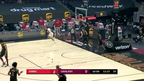 【NBA集锦】竟比自家篮筐还熟悉 科林斯反击接球双手暴扣