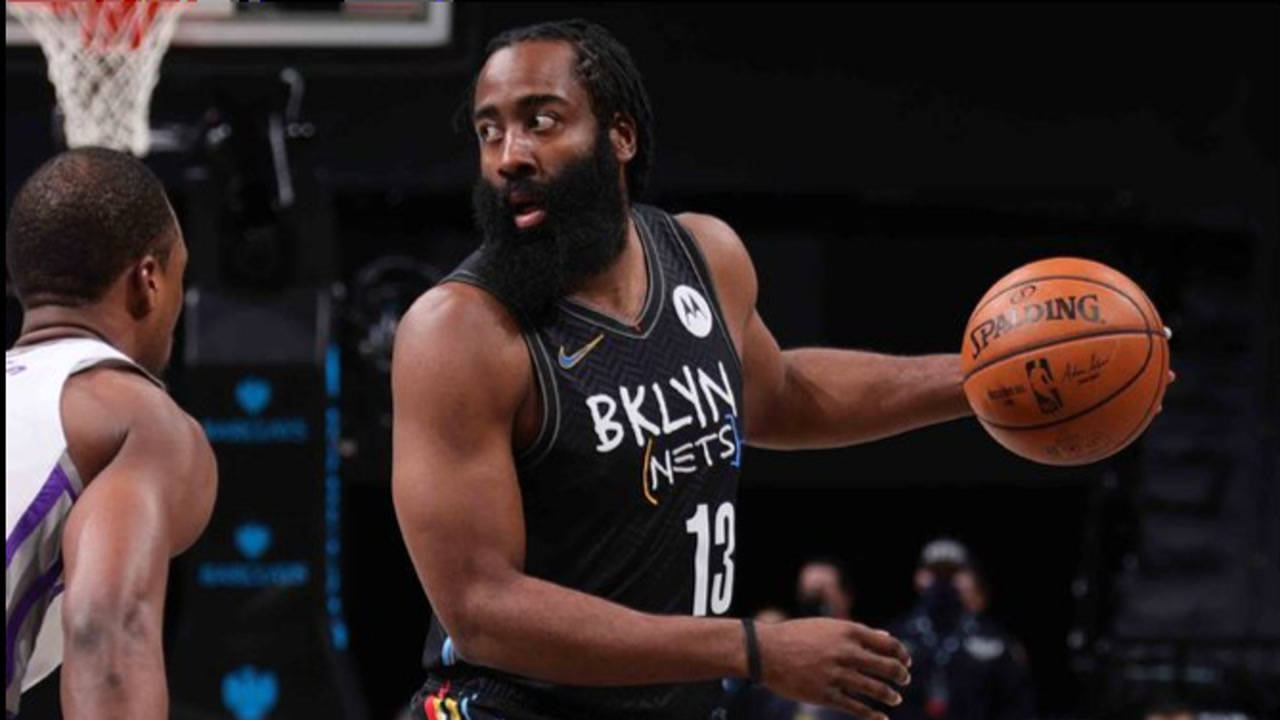 【NBA集锦】篮网击败国王，哈登斩获赛季个人第6次三双！拿下29分11篮板14助攻