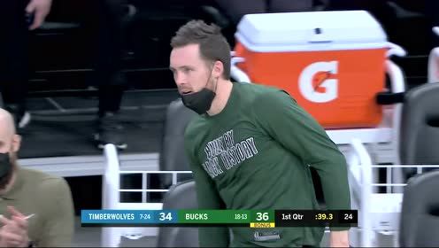 【NBA集锦】迪文琴佐快攻送妙传 波蒂斯双手滑翔重扣