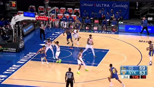 【NBA集錦】庫里又獻五星助攻 陷包夾心不慌夾縫背傳送助攻