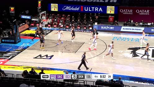【NBA集锦】投射能力越来越强 福克斯张弓搭箭连续命中三分