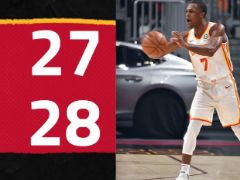 NBA常规赛：首节战罢，骑士以28-27领先老鹰