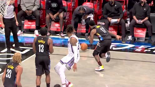 【NBA集锦】欧文抢断得手飞身扑救 替补席急忙起立拉起