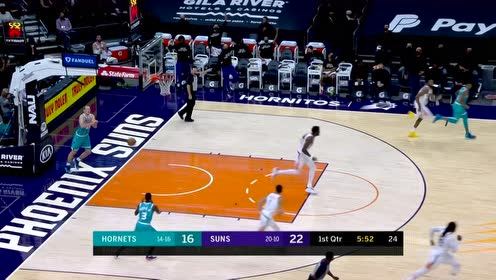 【NBA集錦】入選全明星哥就是高興 布克底線殺入折疊上籃