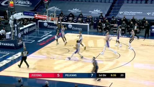 【NBA集錦】制霸內(nèi)線無人能擋 錫安極速殺往籃下兩分打進