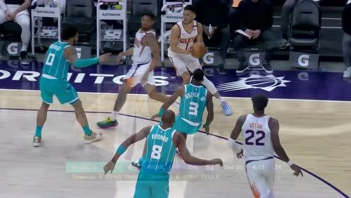 【NBA集錦】手感來了防不住 布克干拔三分正中靶心