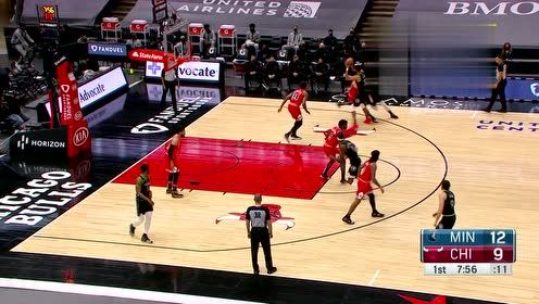 【NBA集锦】Anthony Edwards (21 points) Highlights vs. Chicago Bulls