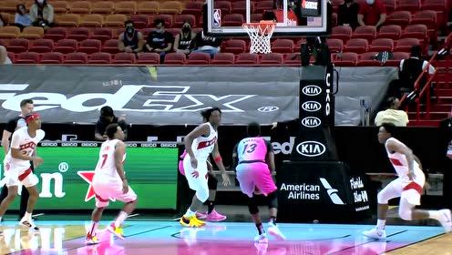 【NBA集錦】防得住人但防不住球 巴特勒妙傳阿德巴約暴扣得手