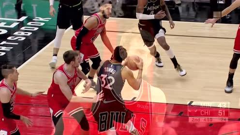 【NBA集錦】就你叫狼王??？克奈特劈頭蓋臉大帽唐斯