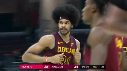 【NBA集锦】火箭vs骑士第2节英文原声回放