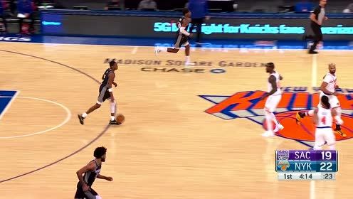 【NBA集锦】罗斯闲庭信步干拔跳投 福克斯外线冷血三分精准反击