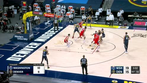 【NBA集錦】手感火熱連續(xù)砍分 八村塁里突外投撕裂掘金防線