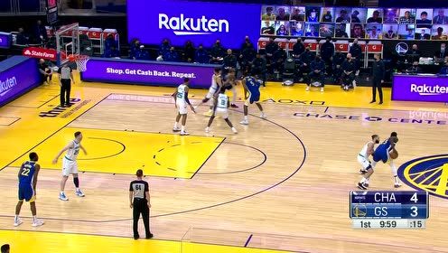 【NBA集锦】格林弧顶助攻送直插内线助攻 乌布雷双手暴扣