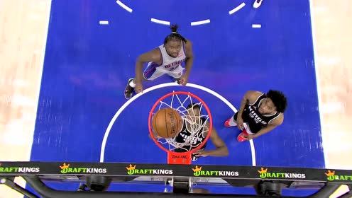 【NBA集錦】有得學(xué)了！格蘭特逆天滯空強行打板命中2+1