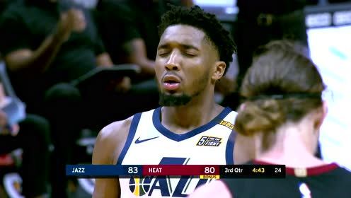 【NBA集锦】直杀敌营丝毫不惧 米切尔单骑闯关高抛落网