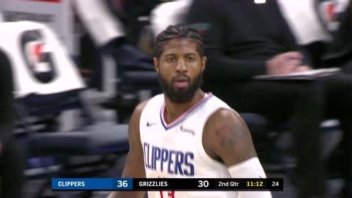 【NBA录像回放 国语】快船vs灰熊精华回放 小卡30＋9＋7带队复仇