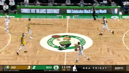 【NBA集锦】内线间的远投较量 特纳底角三分开火对飚泰斯