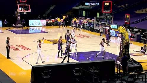 【NBA集锦】争议时刻 詹姆斯首节结束前的大帽疑似干扰球