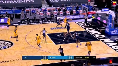 【NBA集錦】博格丹穿針引線 費(fèi)沃斯輕巧上籃