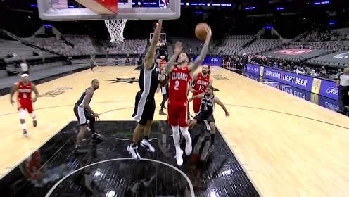 【NBA集锦】德罗赞闲庭信步中投得手 鲍尔强杀篮下2+1回应