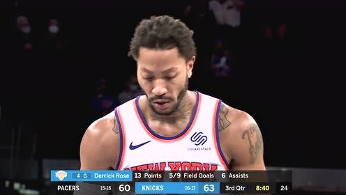 【NBA集錦】靈蛇出洞靈巧突破 羅斯無視防守完成拋投2+1