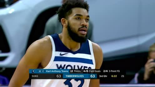 【NBA集錦】解說都看不下去了 保羅發(fā)球被斷唐斯一條龍扣籃