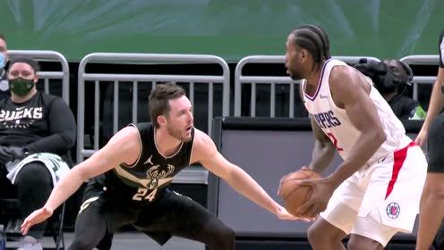 【NBA集锦】1防1你拦不住我 卡哇伊干拔迎射防守命中不是理所当然