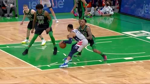 【NBA集錦】低位吃蒂格還不是輕松愉快？威少金雞獨(dú)立2+1
