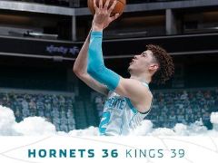 NBA常规赛：首节战罢，国王以39-36领先对手3分