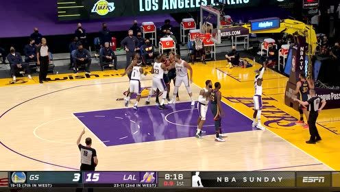 【NBA集錦】勇士vs湖人五佳球 格林壓哨投籃詹姆斯天外飛仙