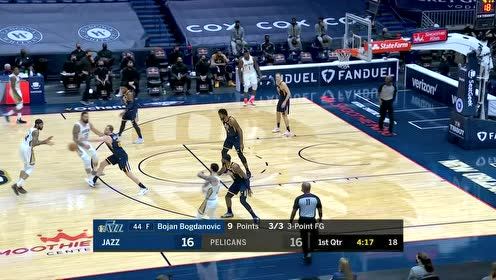 【NBA集錦】錫安背后搶斷米切爾 球哥快攻反擊雙臂暴扣