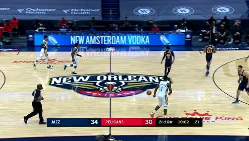 【NBA集錦】錫安碾壓內(nèi)線上籃得手 戈貝爾毫不示弱雙臂暴扣還擊