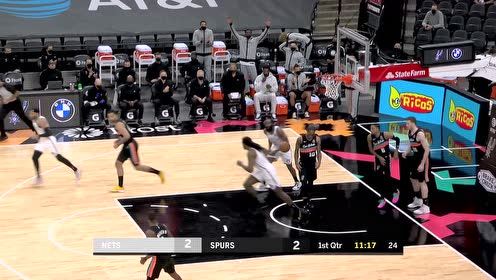 【NBA集錦】哈登飛餅喂到嘴里 小喬丹空接單臂砸扣