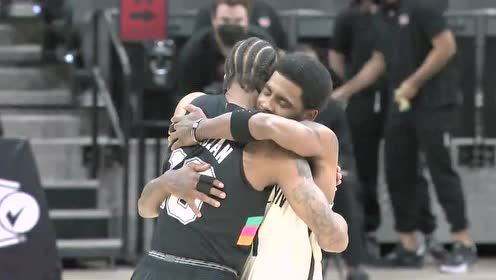 【NBA集錦】愛的魔力！歐文與德羅贊在賽前相擁致意