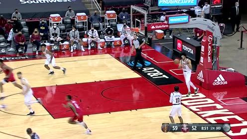 【NBA集锦】手感突然变得火热 布朗连中两记三分